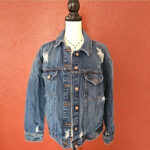 Celebrity Pink Denim Jacket with Blue Hues